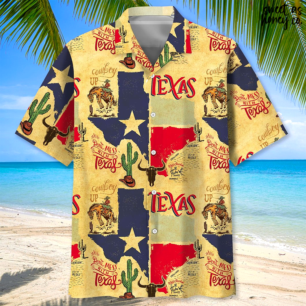 Don't Mess With Texas Cowboy 2025 Special Hawaiian Shirt Don't Mess With Texas Cowboy 2025 Special Hawaiian Shirt