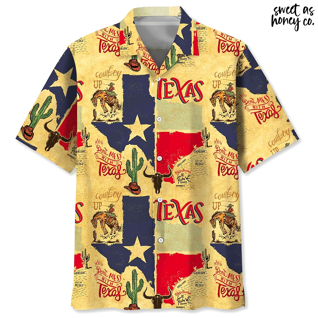 Don't Mess With Texas Cowboy 2025 Special Hawaiian Shirt Don't Mess With Texas Cowboy 2025 Special Hawaiian Shirt