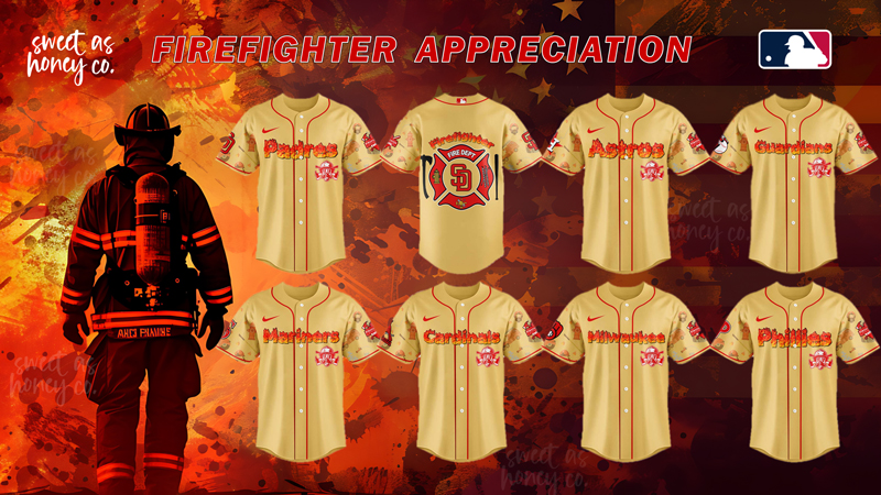Firefighter Appreciation MLB 2025 New
