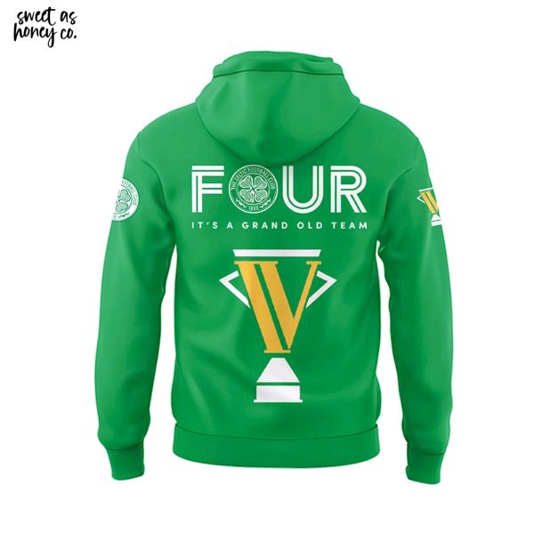 Celtic Football Club x 4th Consecutive Scottish League 2025 Hoodie