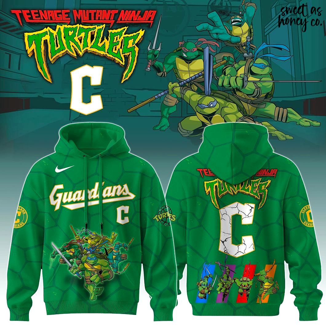Cleveland Guardians x Ninja Turtles 2025 Special Hoodie Cleveland Guardians x Ninja Turtles 2025 Special Hoodie
