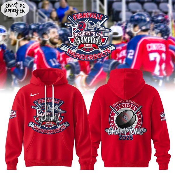 Evansville Thunderbolts 2025 SBHL Champions Hoodie