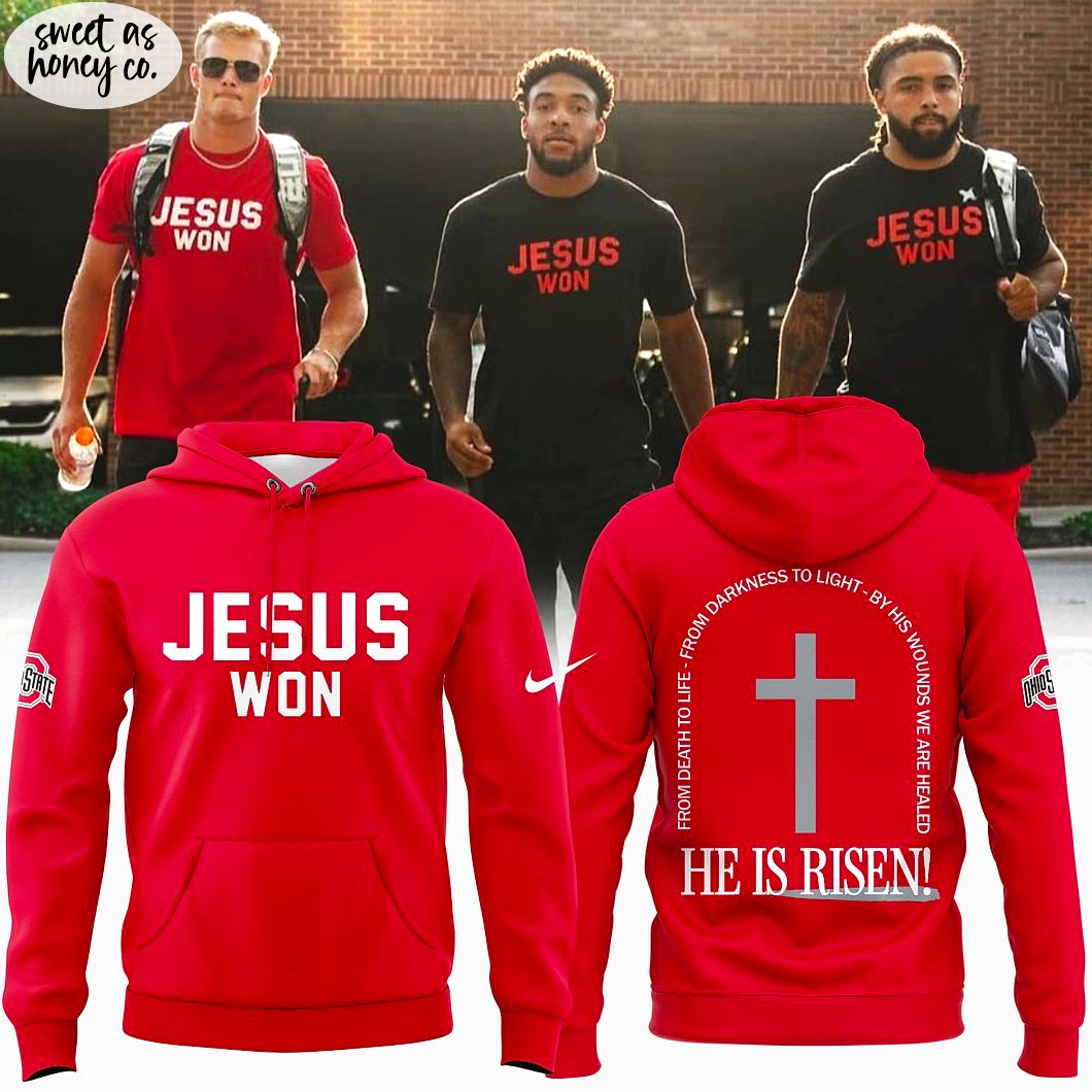 Jesus Won From Death To Life He Is Risen In My Memory 2025 Hoodie Jesus Won From Death To Life He Is Risen In My Memory 2025 Hoodie