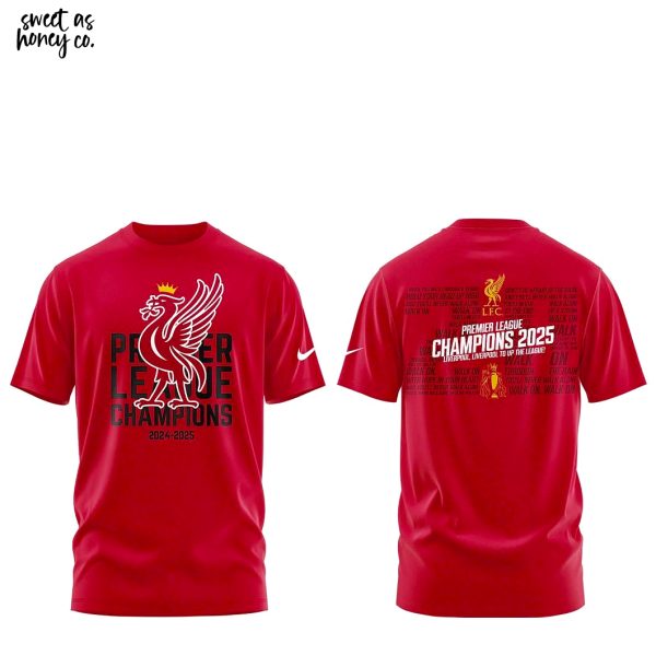 Liverpool Champions 2025 For Fans 3D T-Shirt