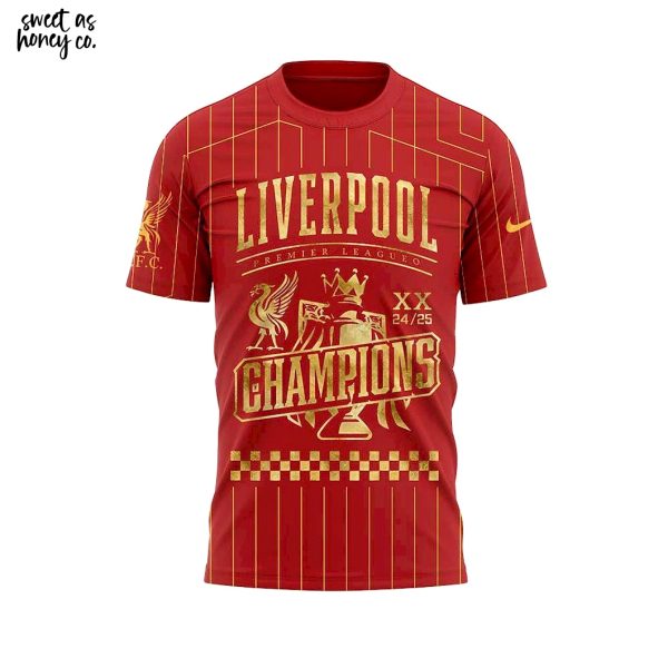 Liverpool Premier League Champions 2025 T-Shirt
