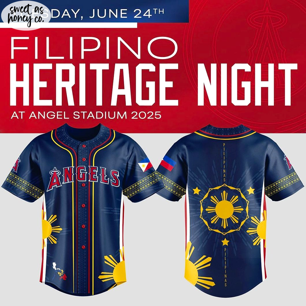 Los Angeles Angels Filipino Heritage New Baseball Jersey Los Angeles Angels Filipino Heritage New Baseball Jersey