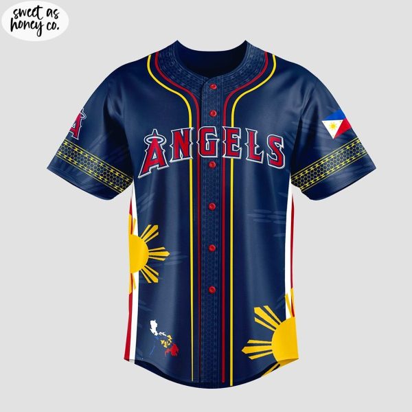 Los Angeles Angels Filipino Heritage New Baseball Jersey