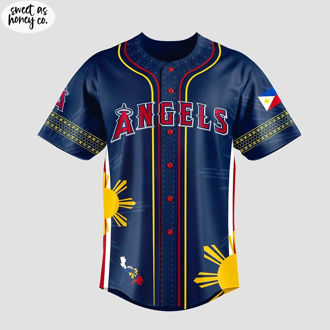 Los Angeles Angels Filipino Heritage New Baseball Jersey Los Angeles Angels Filipino Heritage New Baseball Jersey