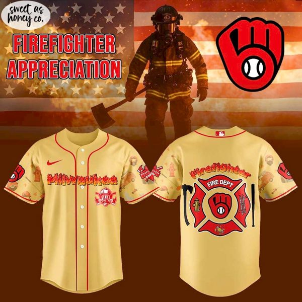 Milwaukee Brewers Firefighter Appreciation 2025 Premium Jersey