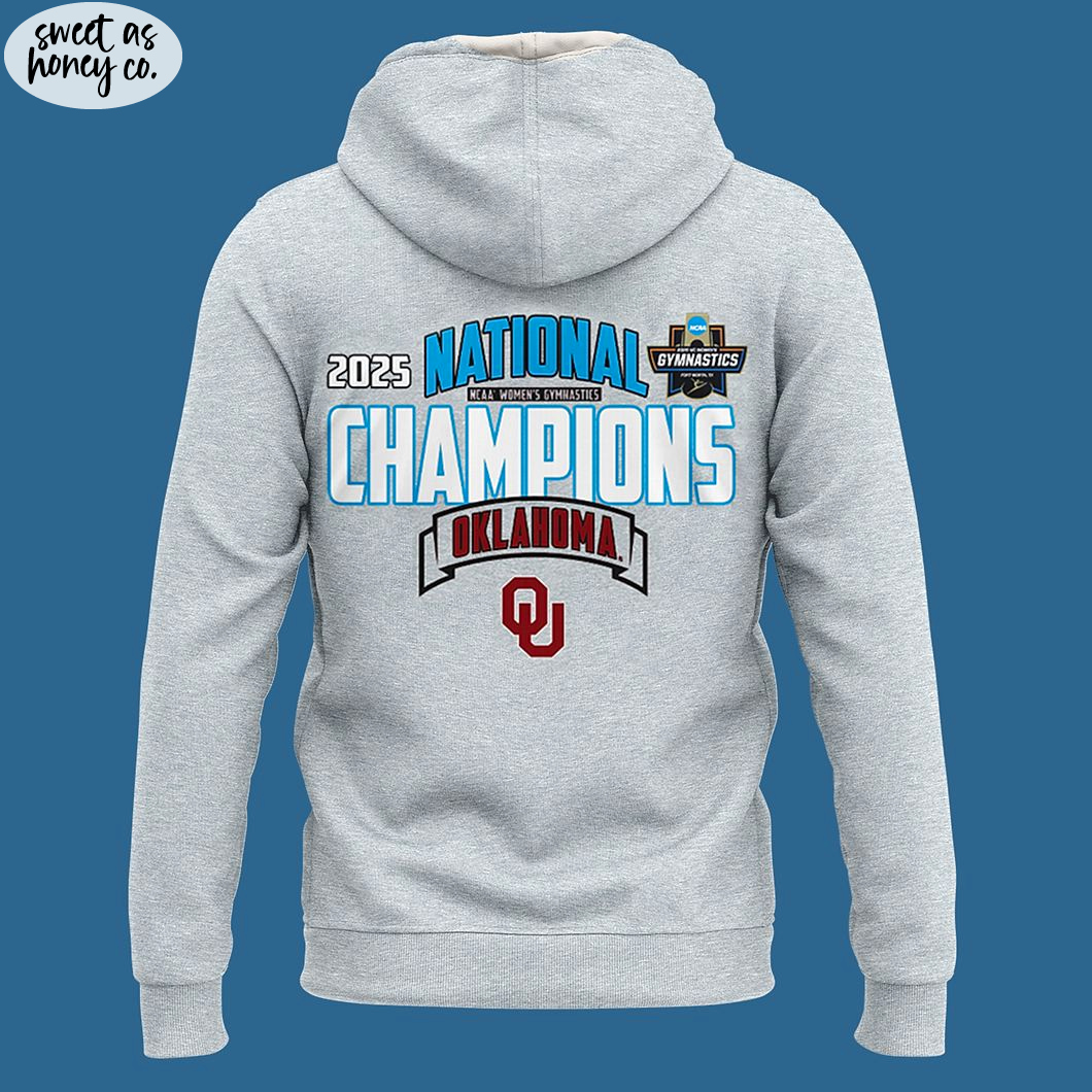 Oklahoma Women Gym 2025 National Champions Limited Hoodie Oklahoma Women Gym 2025 National Champions Limited Hoodie