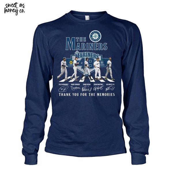 The Mariners 48th 1977-2025 Thank You For The Memories T-Shirt