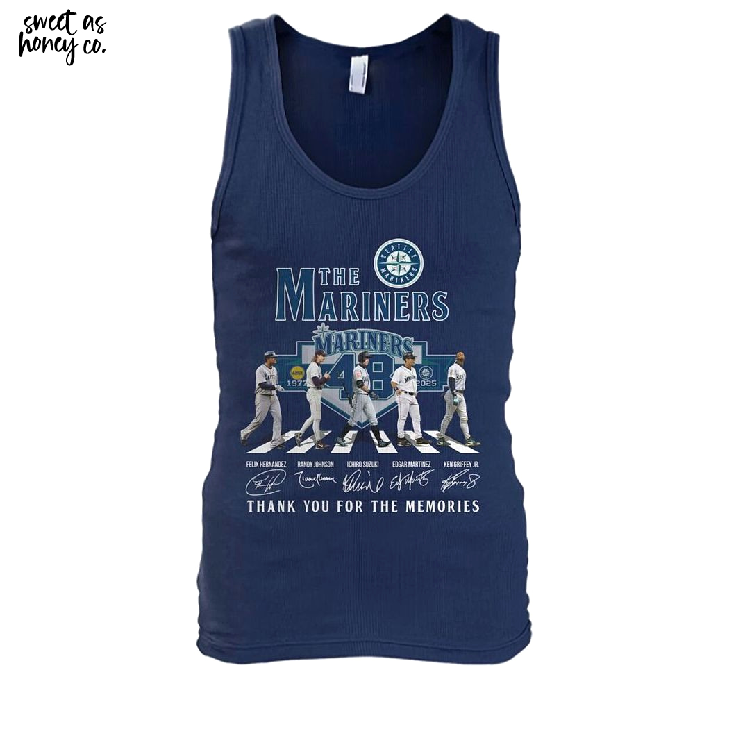 The Mariners 48th 1977-2025 Thank You For The Memories T-Shirt The Mariners 48th 1977-2025 Thank You For The Memories T-Shirt