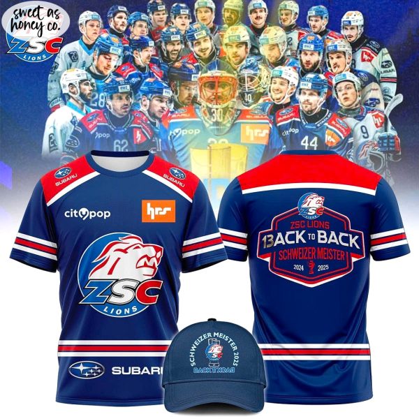 ZSC Lions Back-to-Back Schweizer Meister Champions 2025 T-Shirt