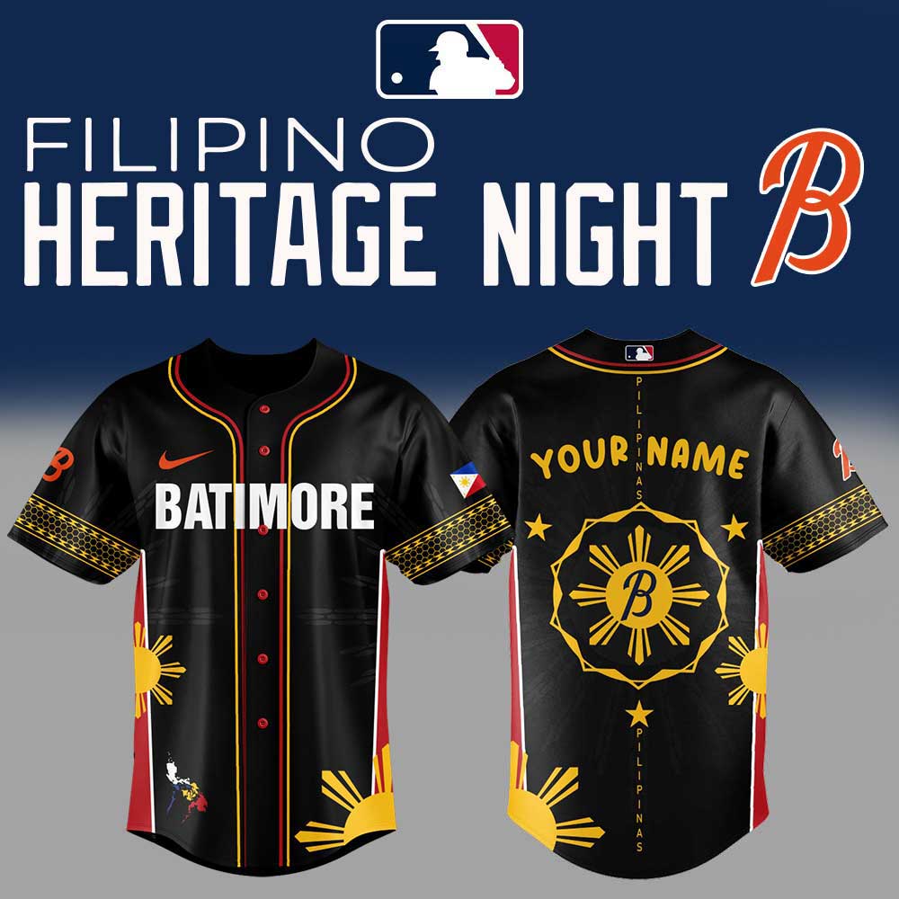 Baltimore Orioles Filipino Heritage Night 2025 Custom Jersey Baltimore Orioles Filipino Heritage Night 2025 Custom Jersey