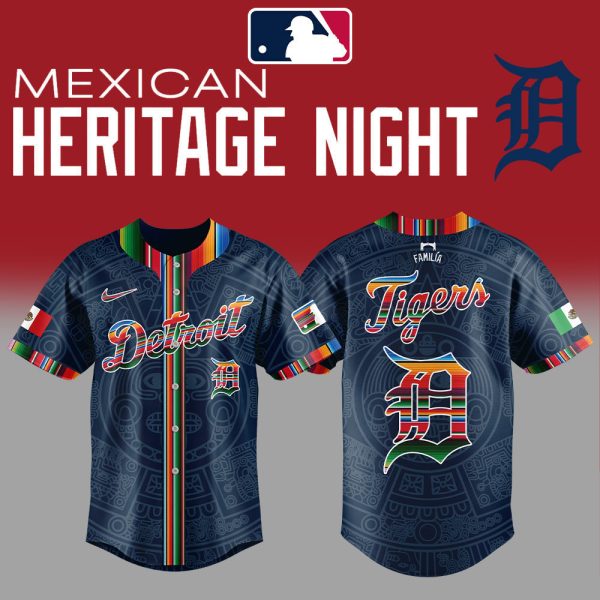 Detroit Tigers Mexican Heritage Night 2025 Special Jersey