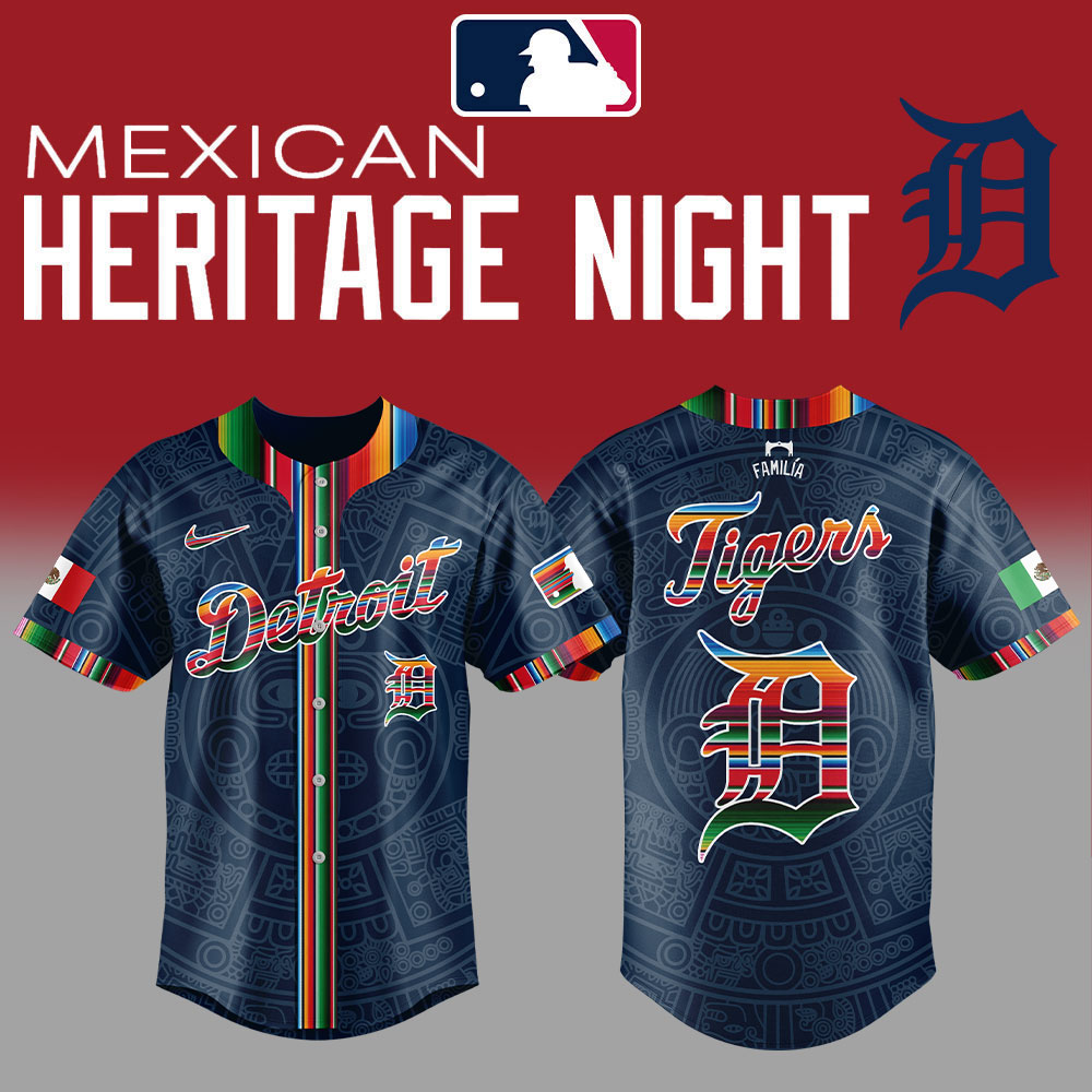 Detroit Tigers Mexican Heritage Night 2025 Special Jersey Detroit Tigers Mexican Heritage Night 2025 Special Jersey