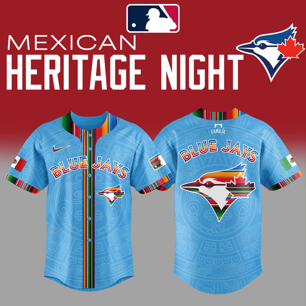 Toronto Blue Jays Mexican Heritage Night 2025 For Fans Jersey Toronto Blue Jays Mexican Heritage Night 2025 For Fans Jersey