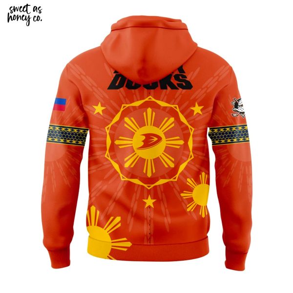 Anaheim Ducks Filipino Heritage Night 2025 Special Hoodie