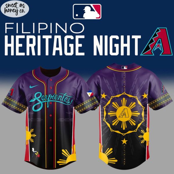 Arizona Diamondbacks Filipino Heritage Night 2025 Special Purple Jersey