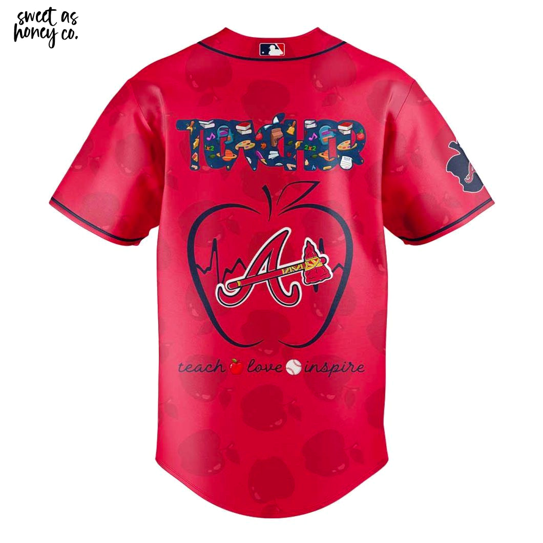 Atlanta Braves Teacher Appreciation Love Inspire 2025 Jersey Atlanta Braves Teacher Appreciation Love Inspire 2025 Jersey
