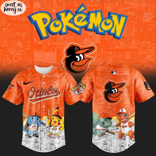 Baltimore Orioles x Pokémon Limited Edition 2025 Baseball Jersey