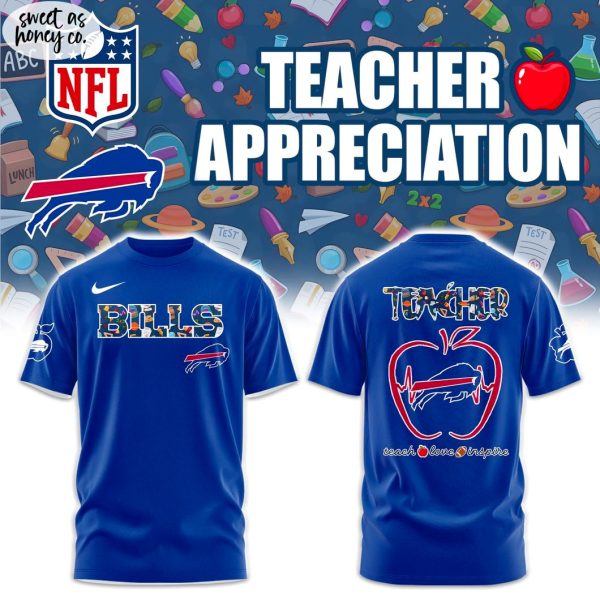 Buffalo Bills Teacher Appreciation Blue T-Shirt