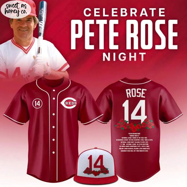 Cincinnati Reds Celebrate Pete Rose Night 2025 Jersey