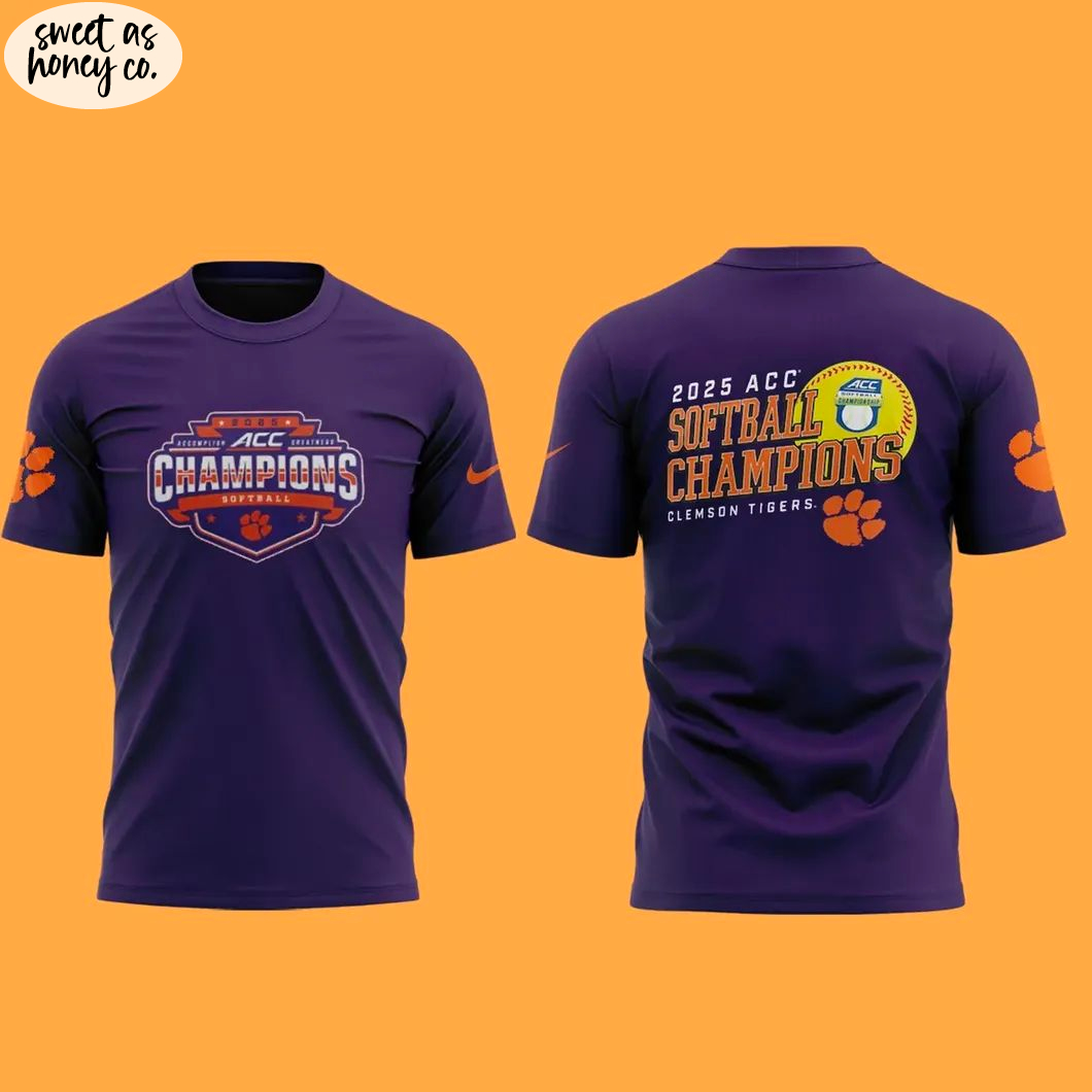 Clemson Softball ACC Champions 2025 Special T-Shirt Clemson Softball ACC Champions 2025 Special T-Shirt