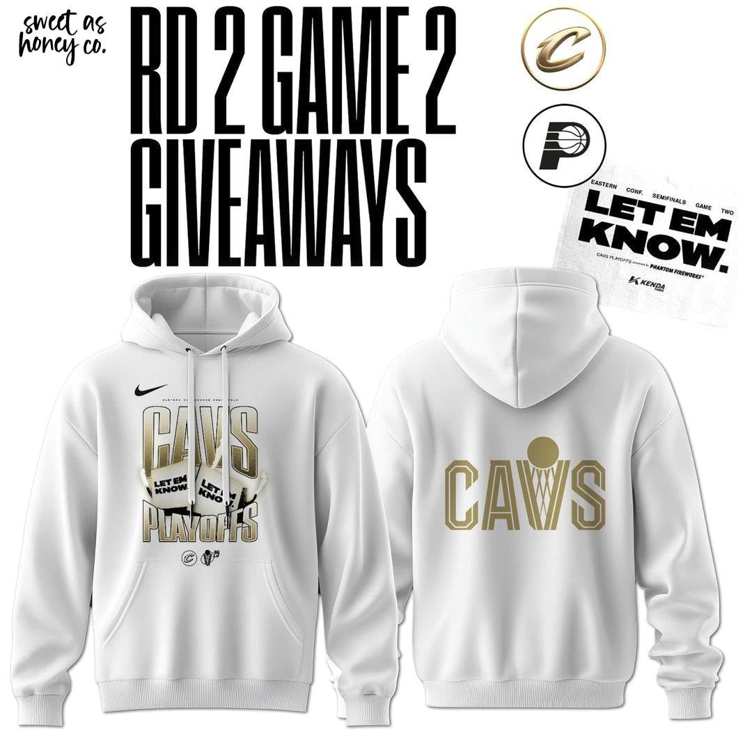 Cleveland Cavaliers Rd 2 Game 2 Giveaways 2025 Hoodie Cleveland Cavaliers Rd 2 Game 2 Giveaways 2025 Hoodie