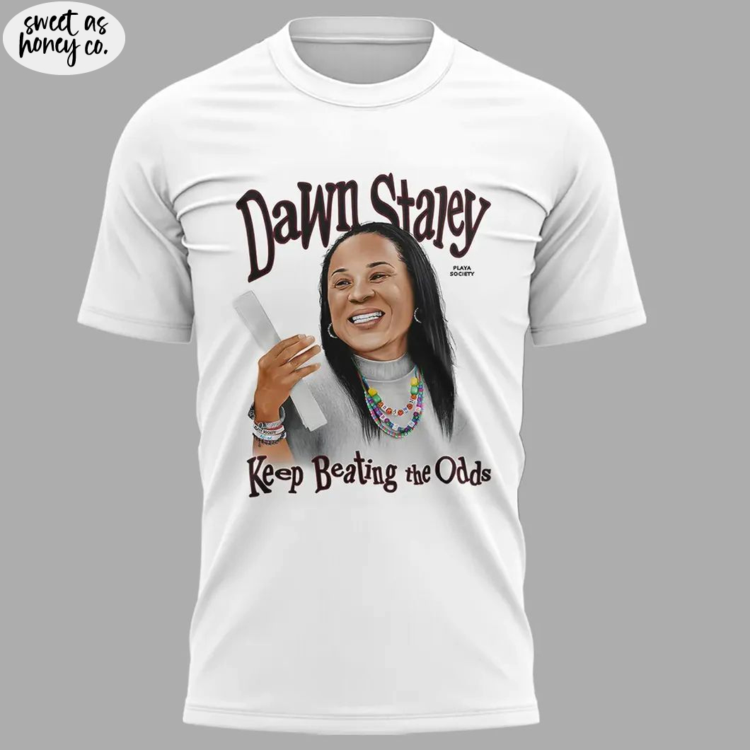 Coach Dawn Staley Keep Beating The Odds 2025 T-Shirt Coach Dawn Staley Keep Beating The Odds 2025 T-Shirt