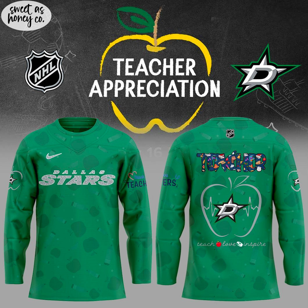 Dallas Stars Teacher Appreciation Day 2025 Jersey Dallas Stars Teacher Appreciation Day 2025 Jersey