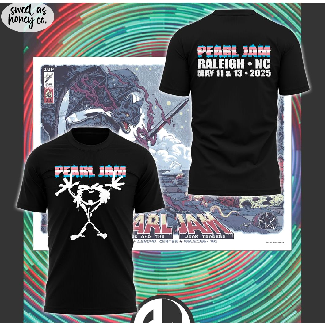 Dark Matter World Tour 2025 Pearl Jam 2025 Black Special T-Shirt Dark Matter World Tour 2025 Pearl Jam 2025 Black Special T-Shirt