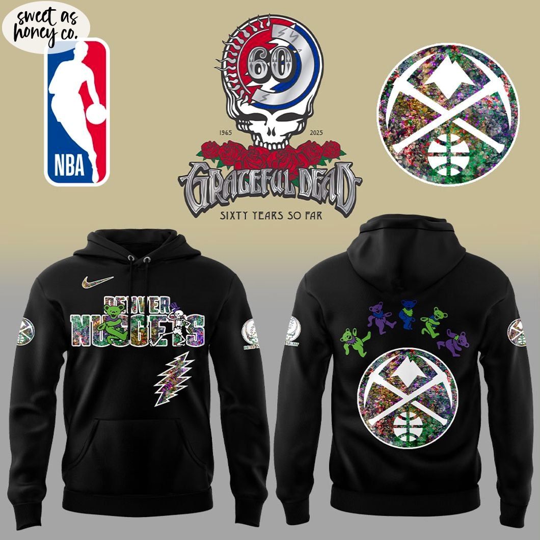 Denver Nuggets Grateful Dead 60th 2025 Hoodie Denver Nuggets Grateful Dead 60th 2025 Hoodie