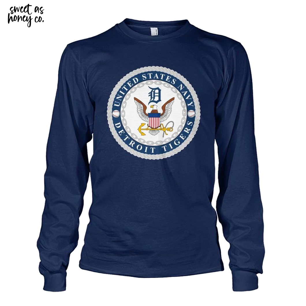 Detroit Tiger United States Navy 2025 T-Shirt Detroit Tiger United States Navy 2025 T-Shirt