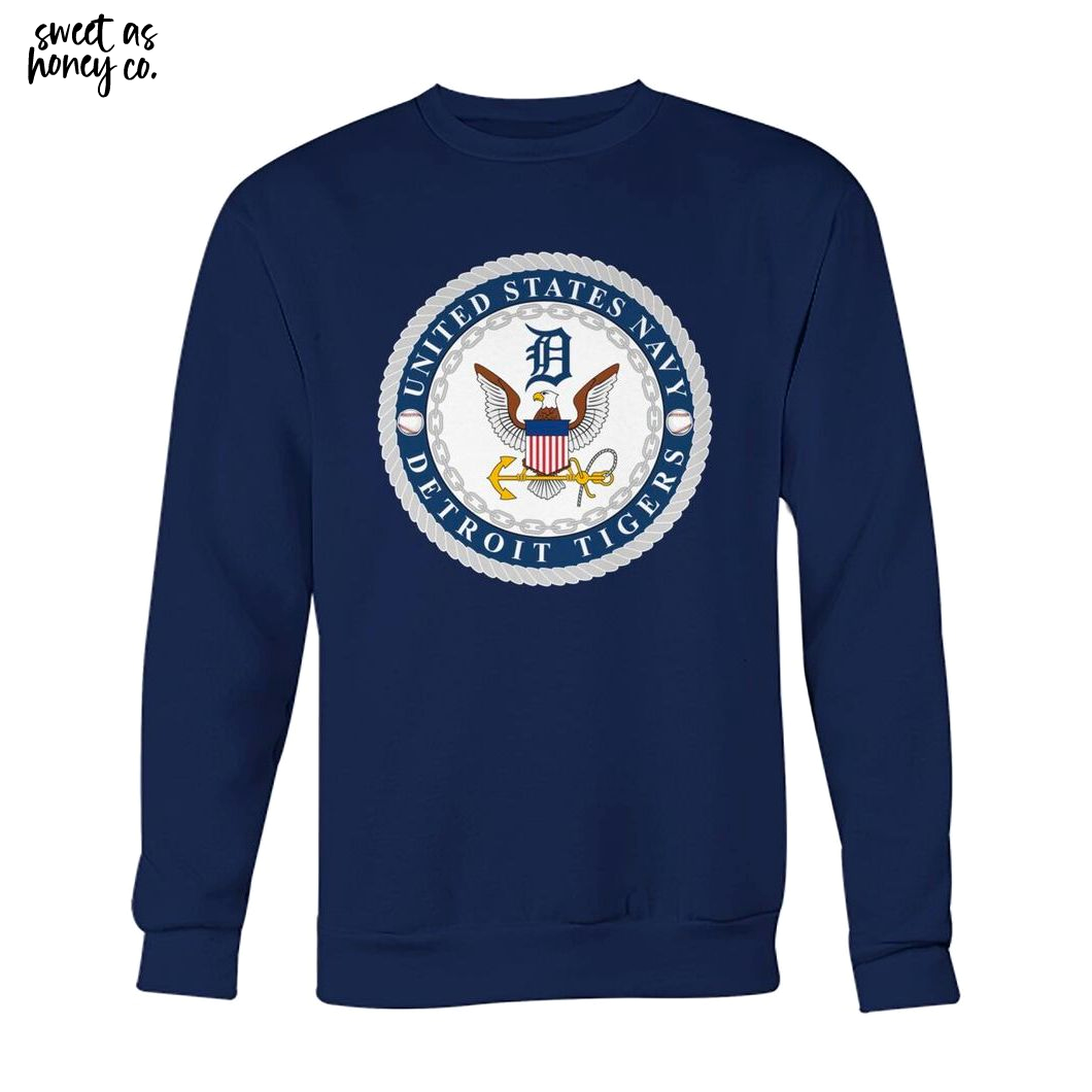 Detroit Tiger United States Navy 2025 T-Shirt Detroit Tiger United States Navy 2025 T-Shirt