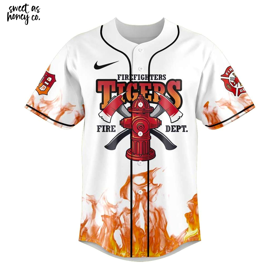 Detroit Tigers Firefighter Appreciation Day 2025 Jersey Detroit Tigers Firefighter Appreciation Day 2025 Jersey
