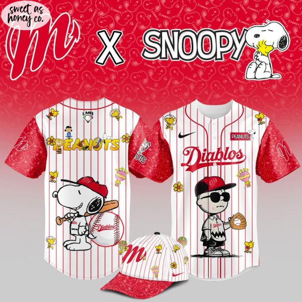 Diablos Rojos del x Snoopy 2025 Jersey