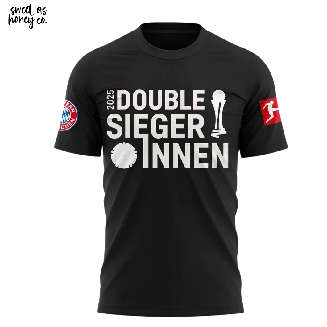 Double Sieger Innen 2025 Special Black 3D T-Shirt Double Sieger Innen 2025 Special Black 3D T-Shirt