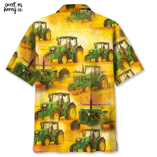 Farmer Tractor Vintage 2025 Hawaiian Shirt