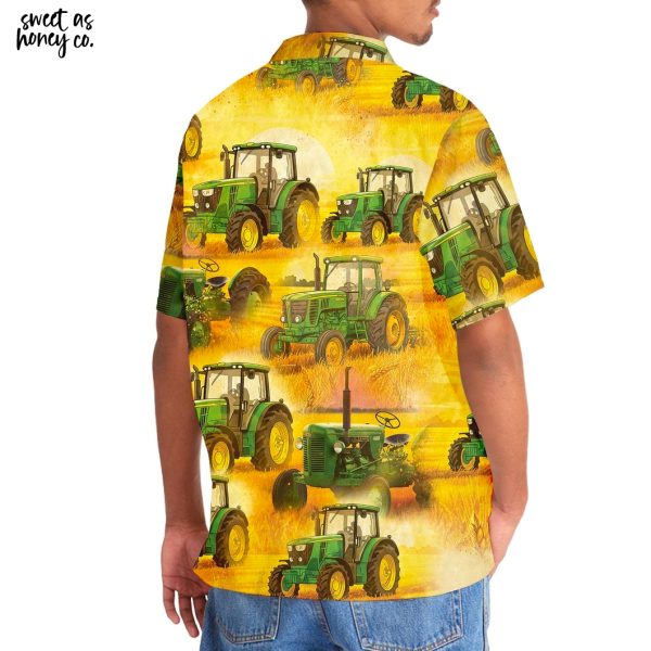 Farmer Tractor Vintage 2025 Hawaiian Shirt