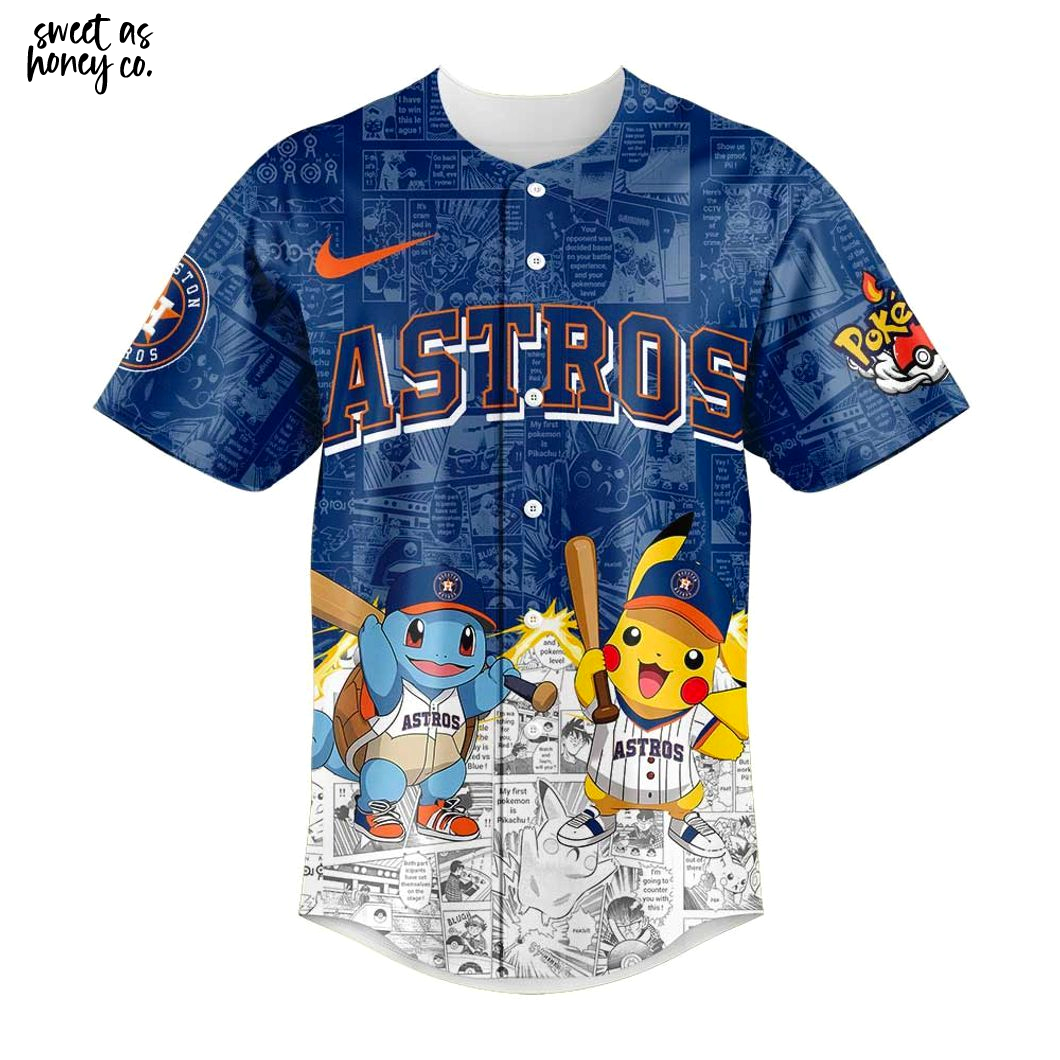 Houston Astros x Pokémon Limited Edition 2025 Baseball Jersey Houston Astros x Pokémon Limited Edition 2025 Baseball Jersey