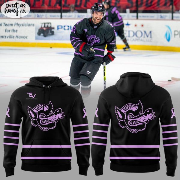 Huntsville Havoc Russel Hill Cancer Foundation 2025 Hoodie