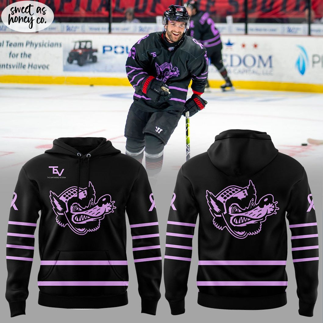 Huntsville Havoc Russel Hill Cancer Foundation 2025 Hoodie Huntsville Havoc Russel Hill Cancer Foundation 2025 Hoodie