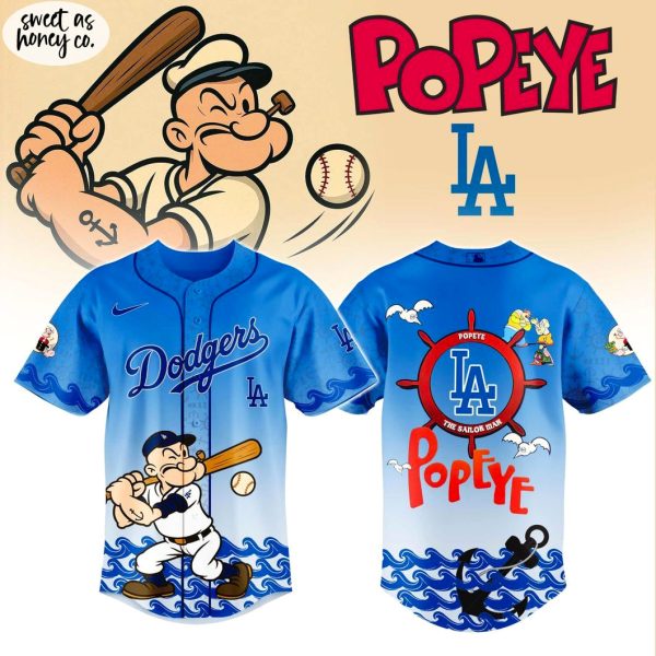 Los Angeles Dodgers MLB x Popeye 2025 Jersey