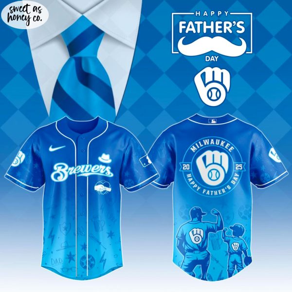 Milwaukee Brewers Gifts Father’s Day 2025 Jersey
