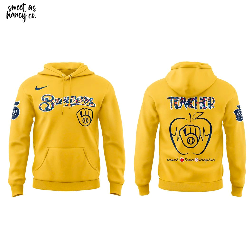 Milwaukee Brewers Teacher Appreciation Day 2025 Premium Hoodie Milwaukee Brewers Teacher Appreciation Day 2025 Premium Hoodie
