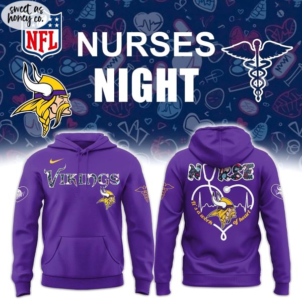 Minnesota Vikings x Nurses Night 2025 Special Hoodie