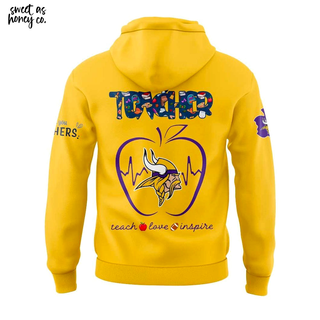 Minnesota Vikings x Teacher Appreciation 2025 Hoodie Minnesota Vikings x Teacher Appreciation 2025 Hoodie
