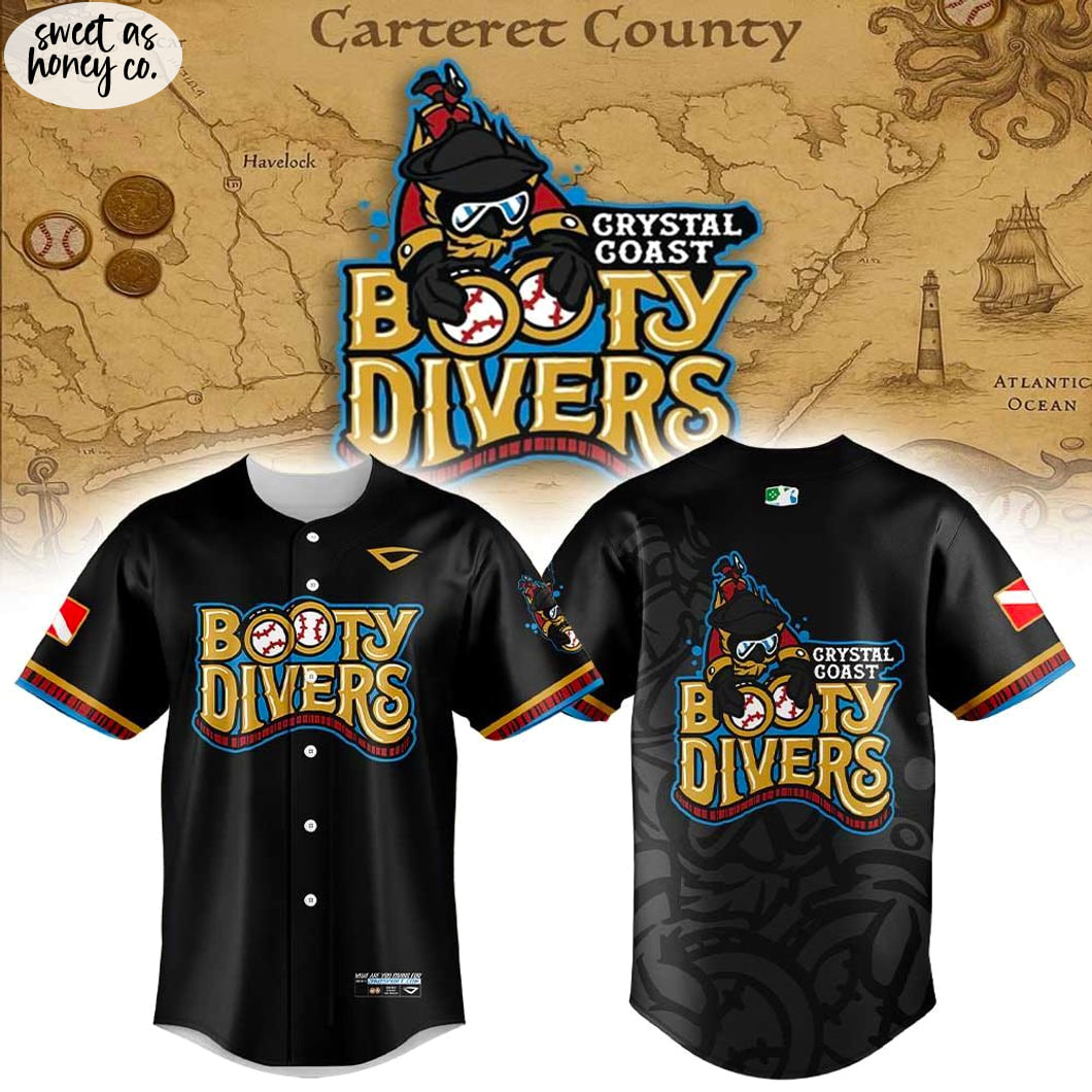 Morehead City Marlins x Booty Divers 2025 Baseball Jersey Morehead City Marlins x Booty Divers 2025 Baseball Jersey