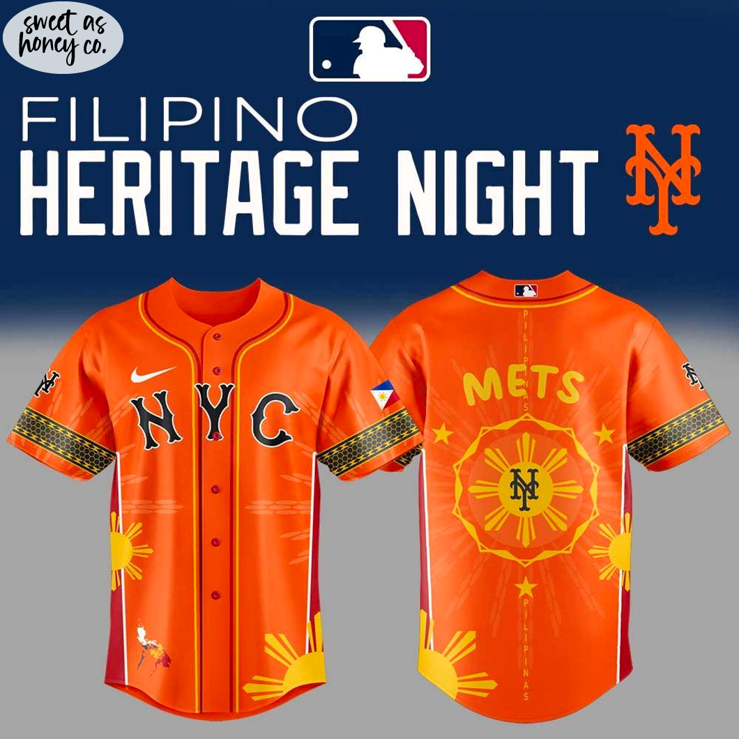 New York Mets Filipino Heritage Night 2025 Orange Special Jersey New York Mets Filipino Heritage Night 2025 Orange Special Jersey